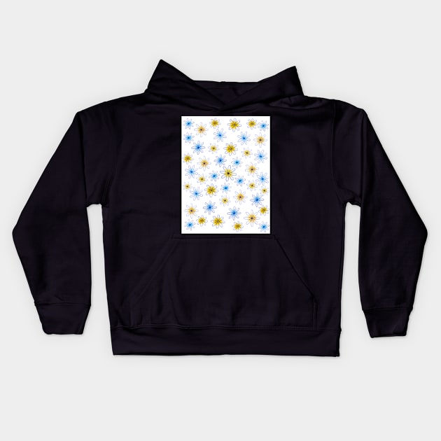 Daisy Daisy: a Patterned Spirograph Collage Kids Hoodie by RachelEDesigns